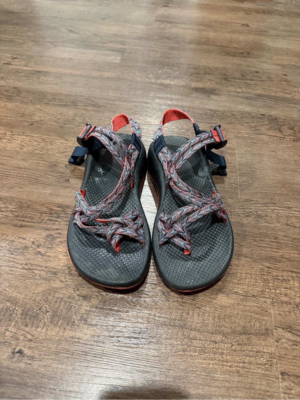 Chaco Women's Black and Red Sport Sandals